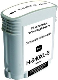 COMPATIBLE HP - 940XL / C4906 Noir (69 ml) Cartouche remanufacturée HP avec puce